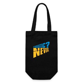 me sarcastic never quote - Gift Bag for Bottles - black - Front