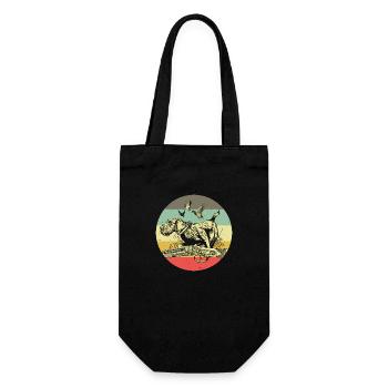 German Wirehair Dog Hunting Hunter Motif - Gift Bag for Bottles - black - Front