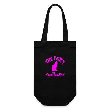 Cat - Gift Bag for Bottles - black - Front