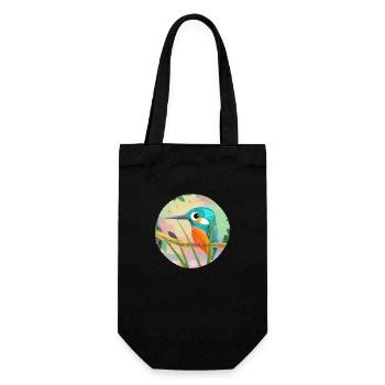 Kingfisher - Gift Bag for Bottles - black - Front