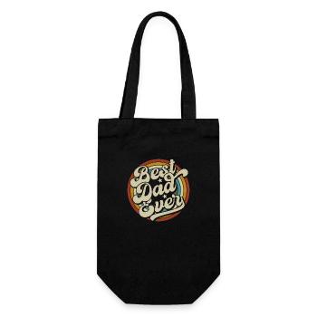 Meilleur papa de tous les temps Meilleur cadeau de fête des pères - Sac à bouteille - noir - Devant