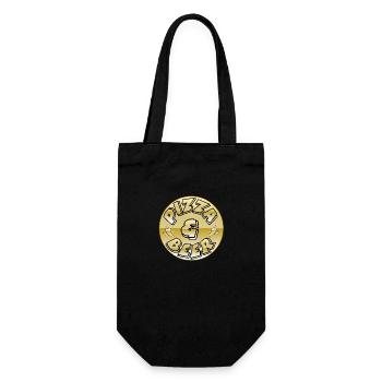 Pizza - Gift Bag for Bottles - black - Front