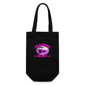 Tractor - Gift Bag for Bottles - black - Front