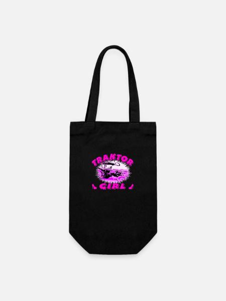 Tractor - Gift Bag for Bottles - black