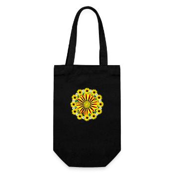 Gazania Fleur Tournesol Marguerites Gazanie - Sac à bouteille - noir - Devant
