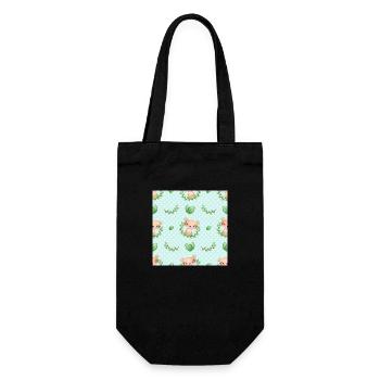 Cute Tiger Animal Pattern - Geschenkbeutel für Flaschen - Schwarz - Vorne