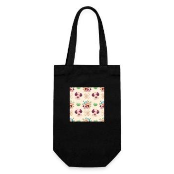 Cute Dog Animal Pattern - Geschenkbeutel für Flaschen - Schwarz - Vorne