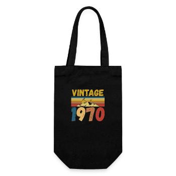 Vintae 1970 / fabriqué en 1970 - Sac à bouteille - noir - Devant