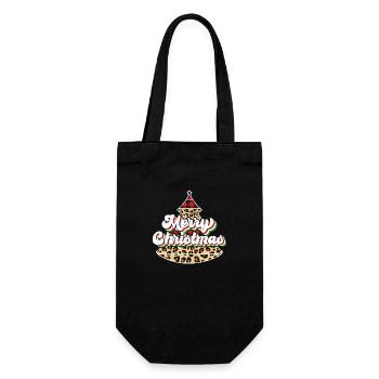 Christmas Santa Claus Gifts - Gift Bag for Bottles - black - Front