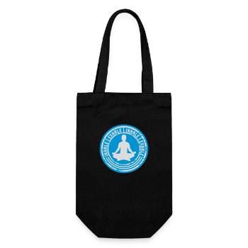 Inspirez expirez Yoga citation - Sac à bouteille - noir - Devant