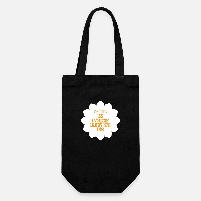 Positive attitude - Sac à bouteille - noir