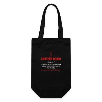 Amateur Radio A Hobby Operator Enthusiast - Gift Bag for Bottles - black - Front