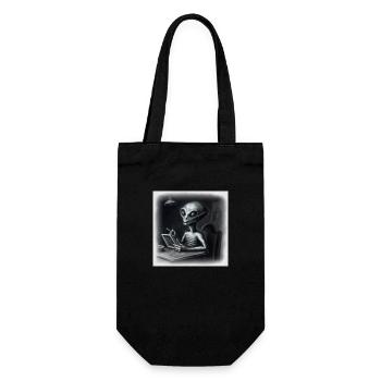 alien noir - Gift Bag for Bottles - black - Front