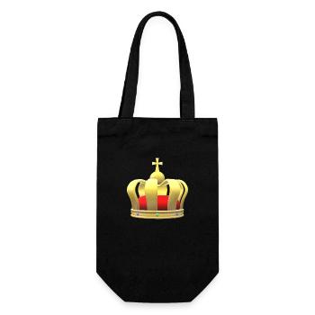 Couronnement du roi héritier Couronne du royaume de la reine - Sac à bouteille - noir - Devant