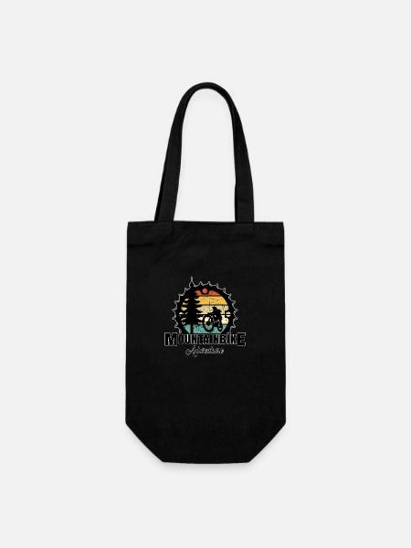 Mountain Bike - Gift Bag for Bottles - black