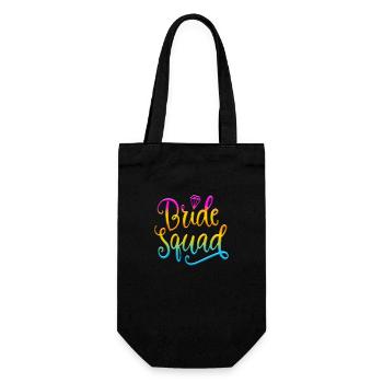 Bride bride wedding stag party bridesmaid party stag party - Gift Bag for Bottles - black - Front