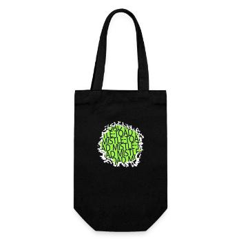 Dinosaur Moon Animal Cute Funny Quote - Gift Bag for Bottles - black - Front