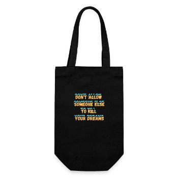 DON T ALLOW SOMEONE else to kill your dreams - Gift Bag for Bottles - black - Front
