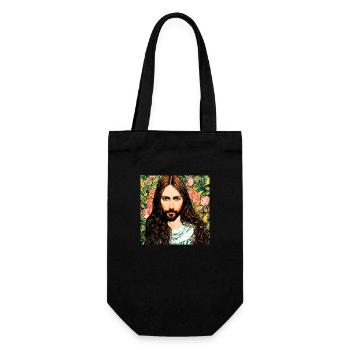 Portrait of Jesus Christ - Gift Bag for Bottles - black - Front