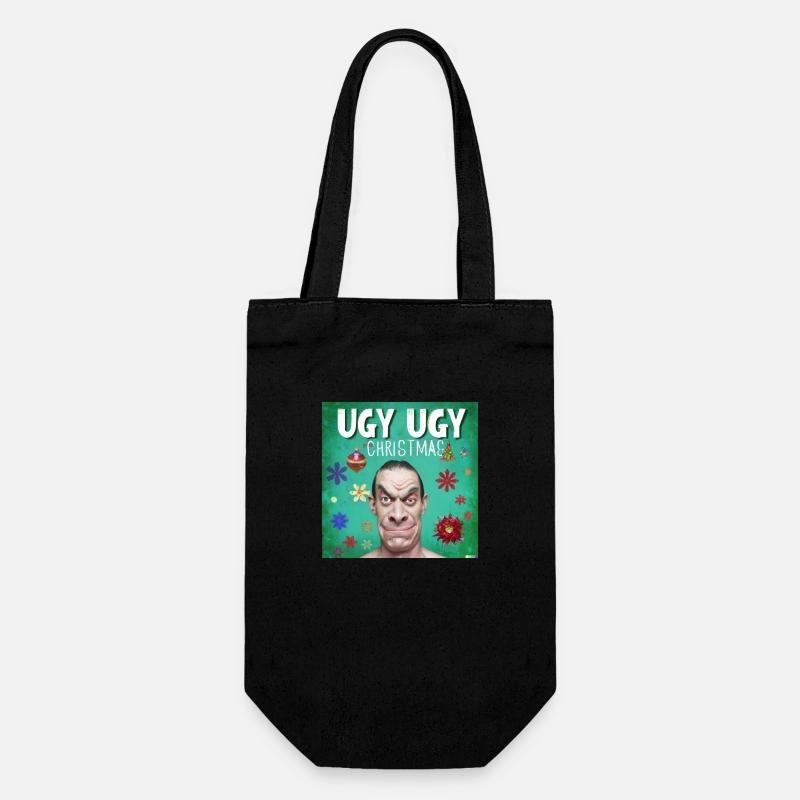 Ugly Christmas - Geschenkbeutel für Flaschen - Schwarz