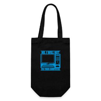 not fix your computer - Gift Bag for Bottles - black - Front