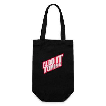 Citation de Do It Tomorrow - Sac à bouteille - noir - Devant