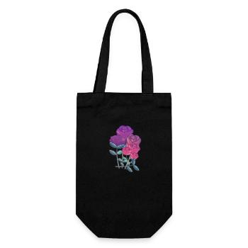 Bouquet Symbole Nature Violet - Sac à bouteille - noir - Devant