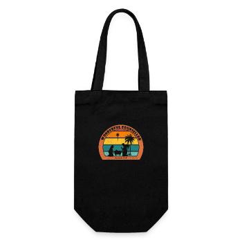 Christmas Nativity with Jesus - Wonderful Counsell - Gift Bag for Bottles - black - Front