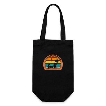 Christmas Nativity with Jesus - Savior Of The Worl - Gift Bag for Bottles - black - Front