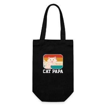 Cat Papa - Gift Bag for Bottles - black - Front