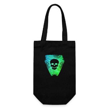 Skull 2 E 5 - Gift Bag for Bottles - black - Front