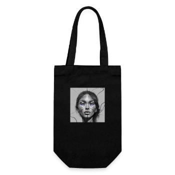 Femme Art Œuvre Selfie - Sac à bouteille - noir - Devant