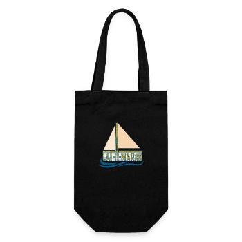 catAmaran - katAmaran - 2 - gold - Geschenkbeutel für Flaschen - Schwarz - Vorne