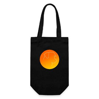 Jack Russel Terrier orange yellow - Gift Bag for Bottles - black - Front