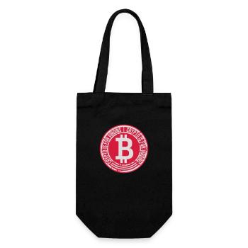 crypto is for virgins - Gift Bag for Bottles - black - Front