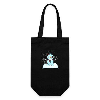 Snowy - Gift Bag for Bottles - black - Front