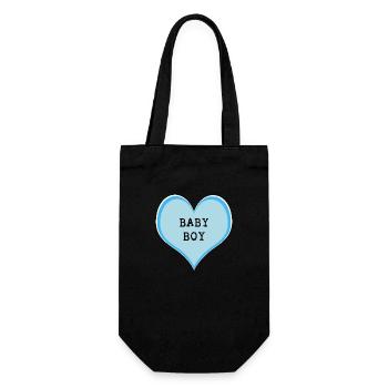 Baby boy - Gift Bag for Bottles - black - Front