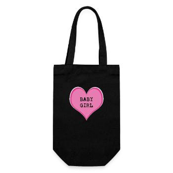 Baby girl - Gift Bag for Bottles - black - Front