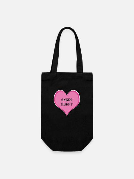 Sweetheart - Gift Bag for Bottles - black