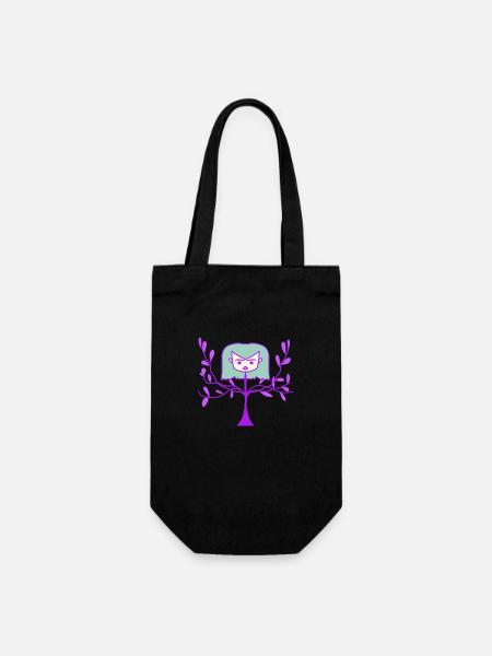 Dessin animé mignon - Sac à bouteille - noir