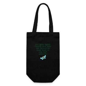 LA CIGALE AYANT CHANTÉ TOUT L'ÉTÉ - Sac à bouteille - noir - Devant