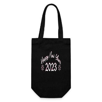 Bonne année 2023 - Sac à bouteille - noir - Devant