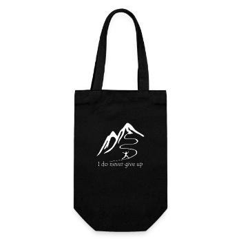 N’abandonnez jamais - vous avez votre vie entre vos mains - Sac à bouteille - noir - Devant