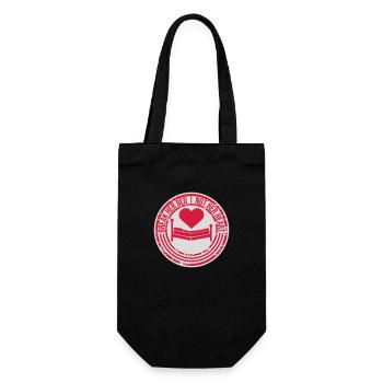 break her bed Quote - Gift Bag for Bottles - black - Front
