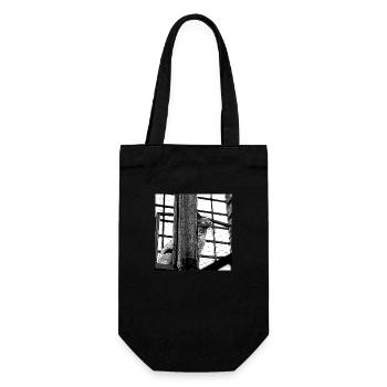 The cat on the roof - Gift Bag for Bottles - black - Front