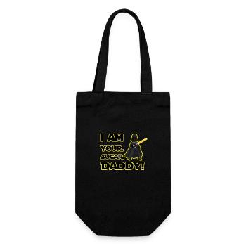 Papa Cadeau Mari Père Fête des pères Noël - Sac à bouteille - noir - Devant