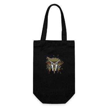 Drums Rock Snare Gift - Gift Bag for Bottles - black - Front