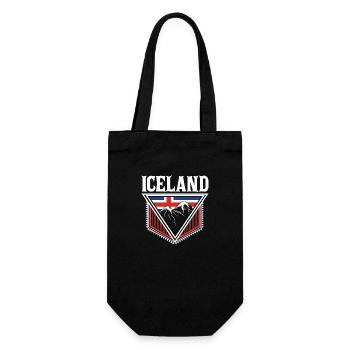 Drapeau du Nord de l’Islande - Sac à bouteille - noir - Devant
