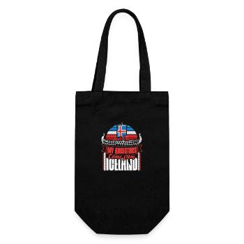 Iceland State - Gift Bag for Bottles - black - Front