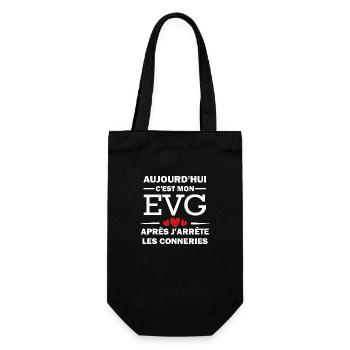 c est mon evg / enterrement de vie de garçon - Sac à bouteille - noir - Devant